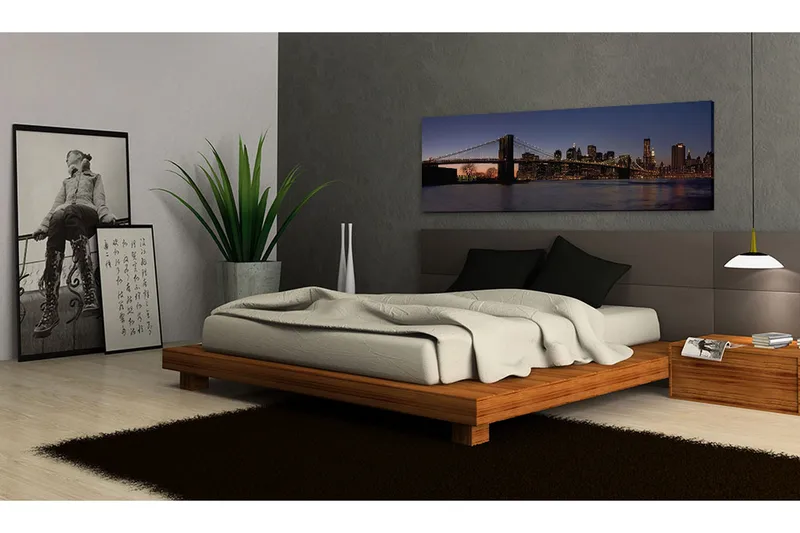 Tavla Brooklyn Bridge Panorama 135x45 cm - Inredning - Tavlor & posters - Canvastavla