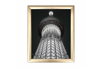 Tavla Building Med Ram Flerfärgad 23,5X28,5 - 23,5x28,5 cm - Inredning - Tavlor & posters - Canvastavla