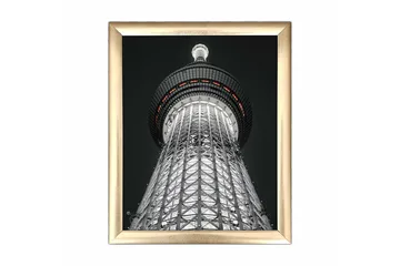 Tavla Building Med Ram Flerfärgad 23,5X28,5 - 23,5x28,5 cm - Inredning - Tavlor & posters - Canvastavla