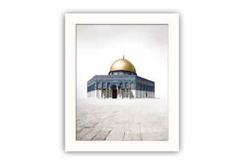 Tavla Building med Ram Flerfärgad - 23,5x28,5 cm - Inredning - Tavlor & posters - Canvastavla