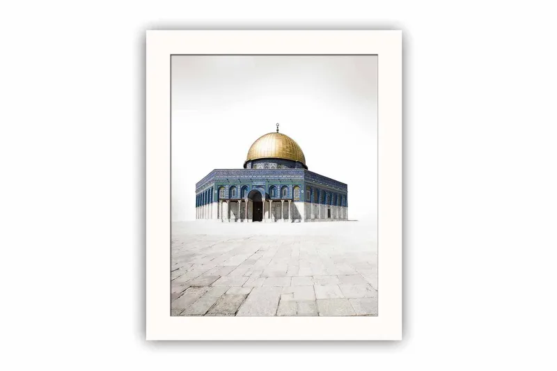 Tavla Building med Ram Flerfärgad, 23,5x28,5 cm