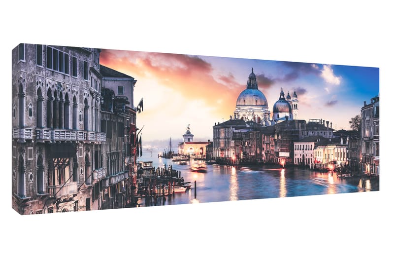 Tavla Canvas Blue Venice Flerfärgad 60X150 - Canvastavla