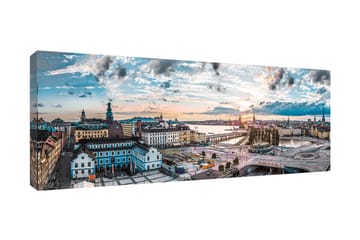 Tavla Canvas Slussen, Stockholm Flerfärgad 60X150 - 60x150 cm - Inredning - Tavlor & posters - Canvastavla