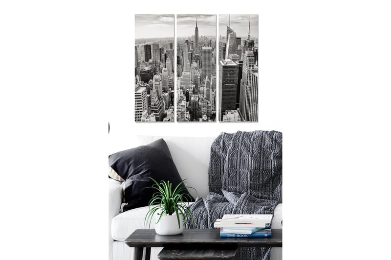 Tavla City 3-Pack Flerfärgad 20X50 - 20x50 cm - Inredning - Tavlor & posters - Canvastavla