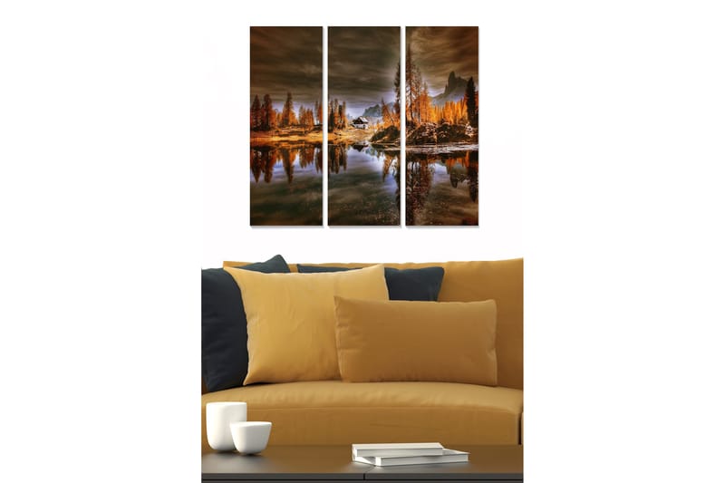 Tavla City 3-pack Flerfärgad - 20x50 cm - Inredning - Tavlor & posters - Canvastavla