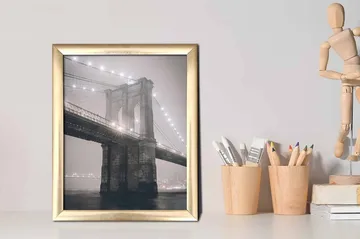 Tavla City med Ram Flerfärgad - 23,5x28,5 cm - Inredning - Tavlor & posters - Canvastavla