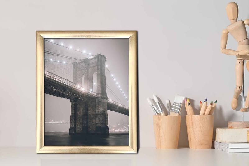 Tavla City med Ram Flerfärgad - 23,5x28,5 cm - Inredning - Tavlor & posters - Canvastavla
