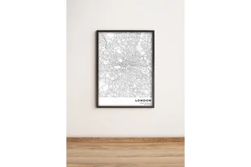 Tavla City med Ram Flerfärgad - 36x51 cm - Inredning - Tavlor & posters - Canvastavla