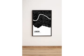 Tavla City med Ram Flerfärgad - 36x51 cm - Inredning - Tavlor & posters - Canvastavla