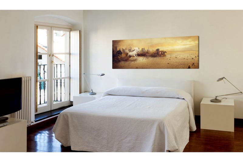 Tavla City Of Stallions 135x45 cm - Inredning - Tavlor & posters - Canvastavla