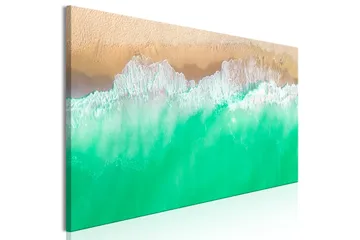 Tavla Coast (1 Part) Narrow Green 150x50 - Inredning - Tavlor & posters - Canvastavla