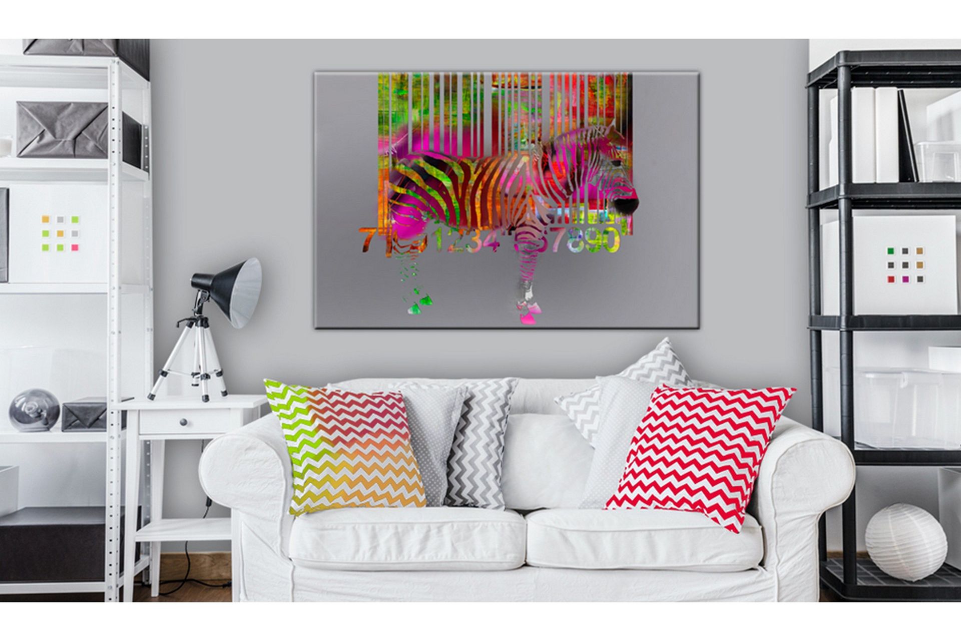 Tavla Code of Zebra 60x40 cm -