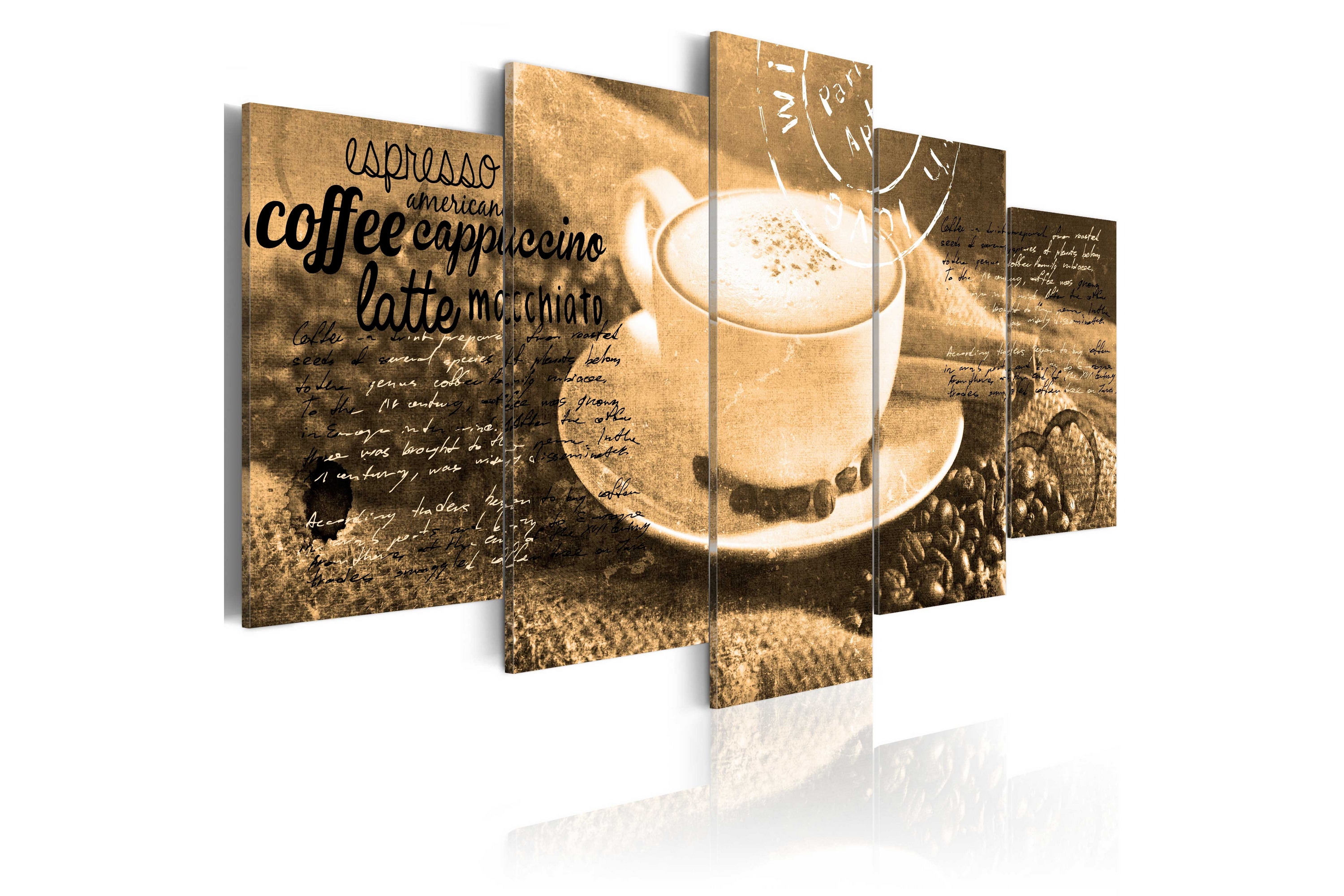 Tavla Coffe Espresso Cappuccino Latte 200x100 - Artgeist sp. z o. o.