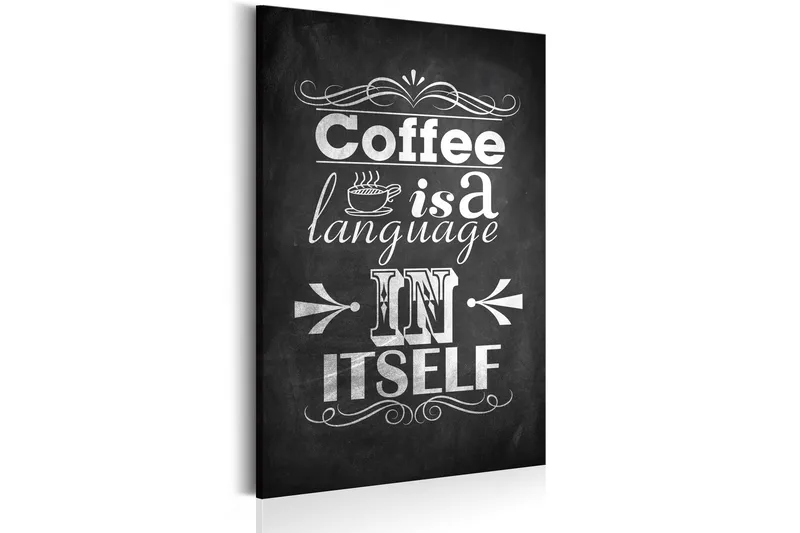 Tavla Coffee Language 80x120 cm