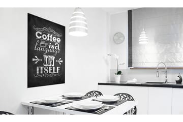 Tavla Coffee Language 80x120 cm - Inredning - Tavlor & posters - Canvastavla