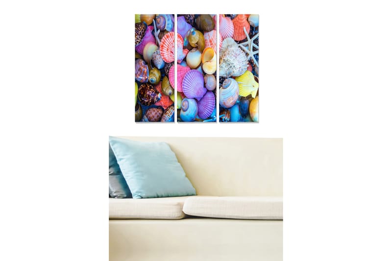 Tavla Colorful 3-Pack Flerfärgad 20X50 - 20x50 cm - Inredning - Tavlor & posters - Canvastavla