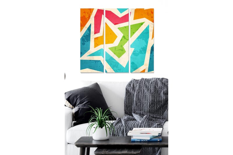 Tavla Colorful 3-pack Flerfärgad, 20x50 cm