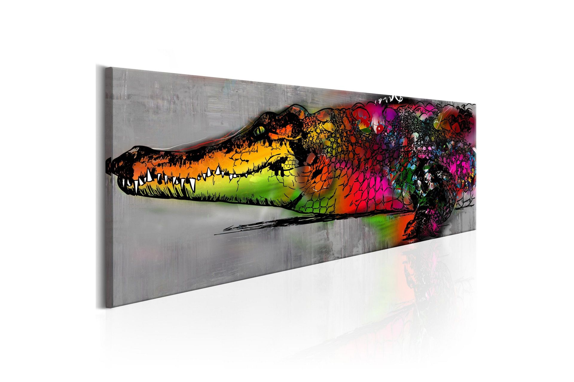 Tavla Colourful Alligator 120x40 cm -