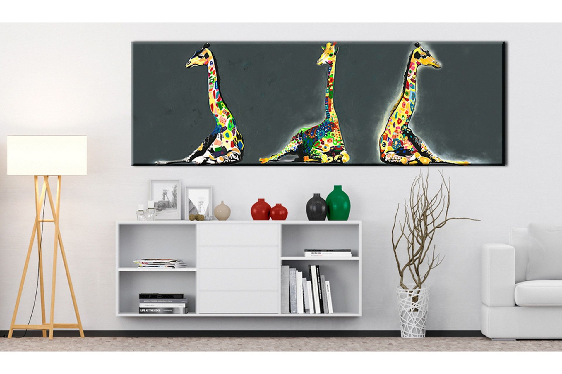 Tavla Colourful Giraffes 135x45 -