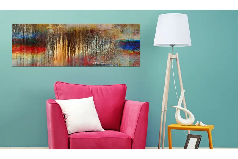 Tavla Colourful Rainstorm VALUE_MISSING_2 135x45 - Inredning - Tavlor & posters - Canvastavla