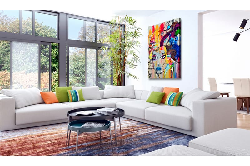 Tavla Colourful Thoughts 80x120 cm - Inredning - Tavlor & posters - Canvastavla