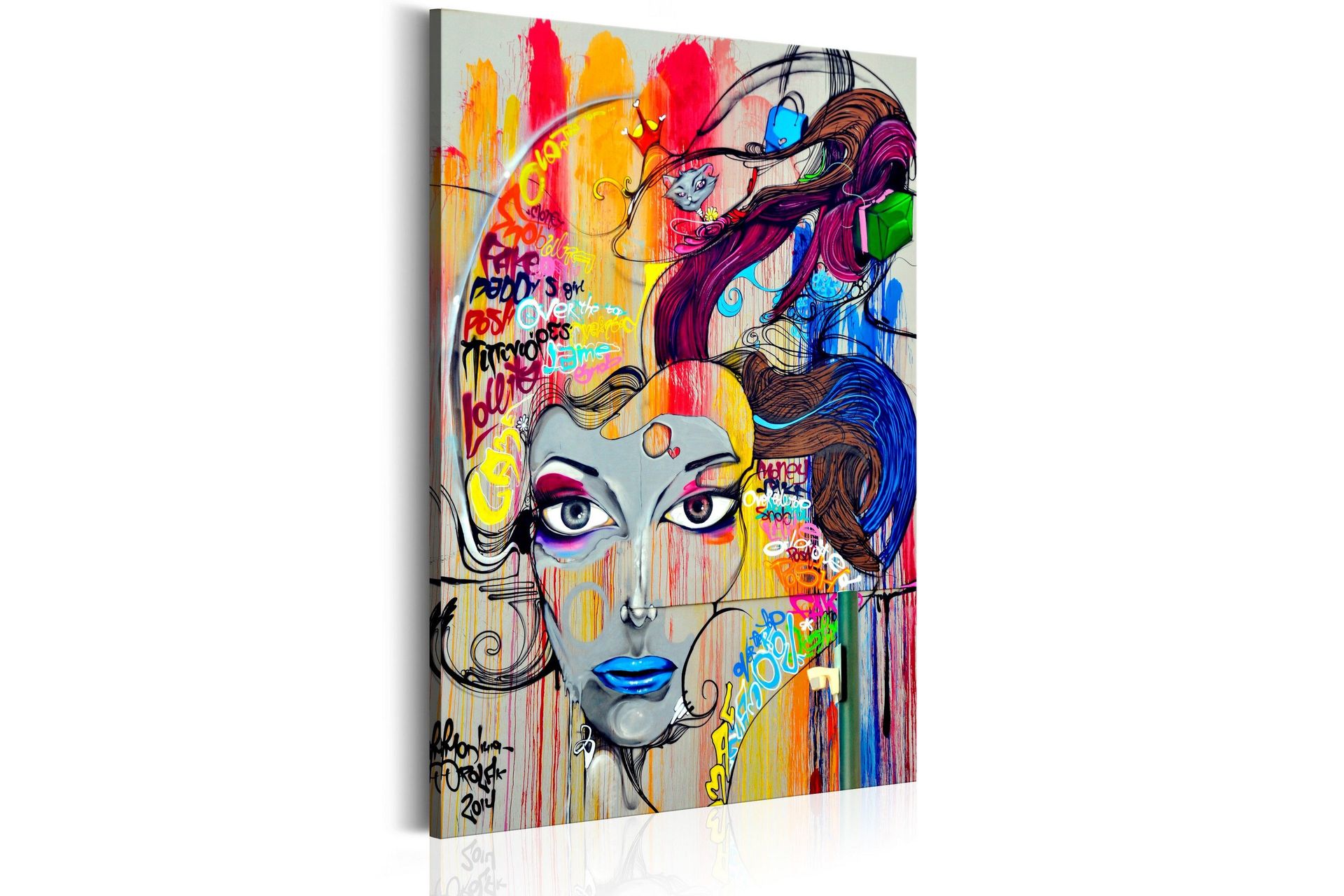 Tavla Colourful Thoughts 80x120 cm -
