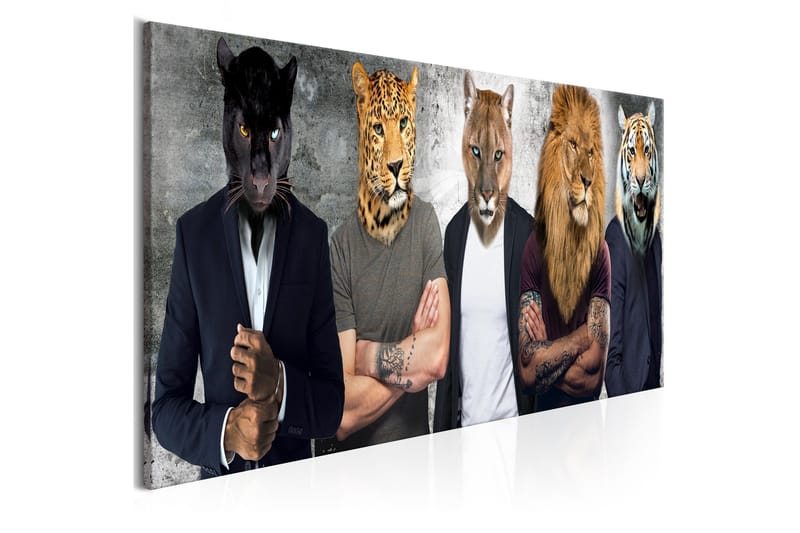 Tavla Different Faces (1 Part) Narrow 150x50 - Inredning - Tavlor & posters - Canvastavla
