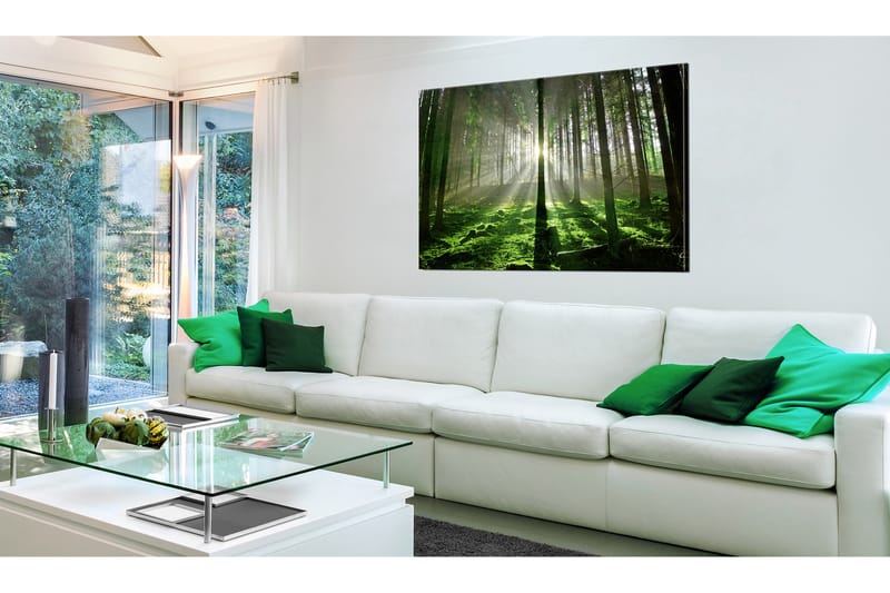 Tavla Emerald Forest II 120x80 - Artgeist sp. z o. o. - Canvastavla