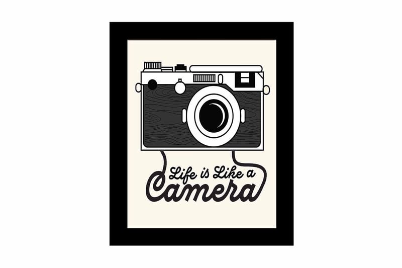 Tavla Entertainment med Ram Flerfärgad, 23,5x28,5 cm