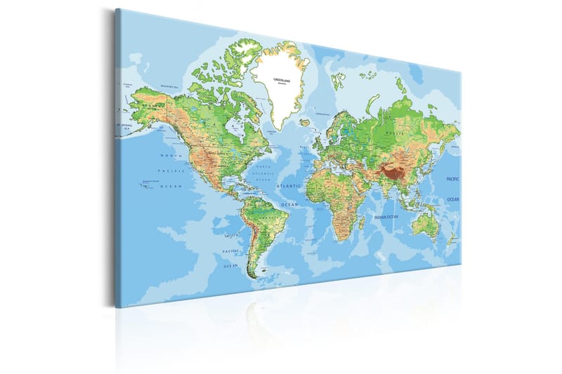 Tavla Explore the World! 90x60 - Inredning - Tavlor & posters - Canvastavla