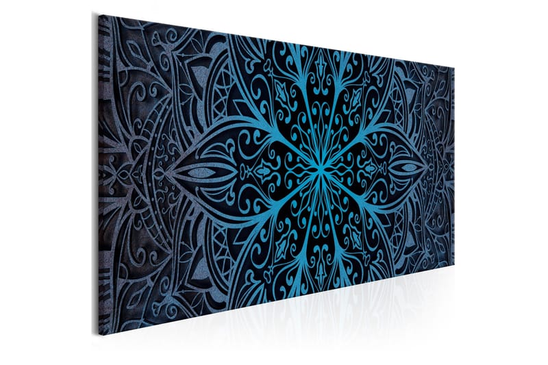 Tavla Feathers (1 Part) Blue Narrow 135x45 - Inredning - Tavlor & posters - Canvastavla