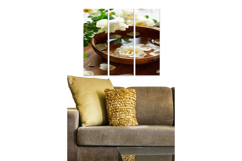 Tavla Floral 3-Pack Flerfärgad 20X50 - 20x50 cm - Inredning - Tavlor & posters - Canvastavla