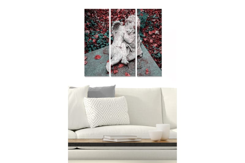 Tavla Floral 3-Pack Flerfärgad 20X50 - 20x50 cm - Inredning - Tavlor & posters - Canvastavla