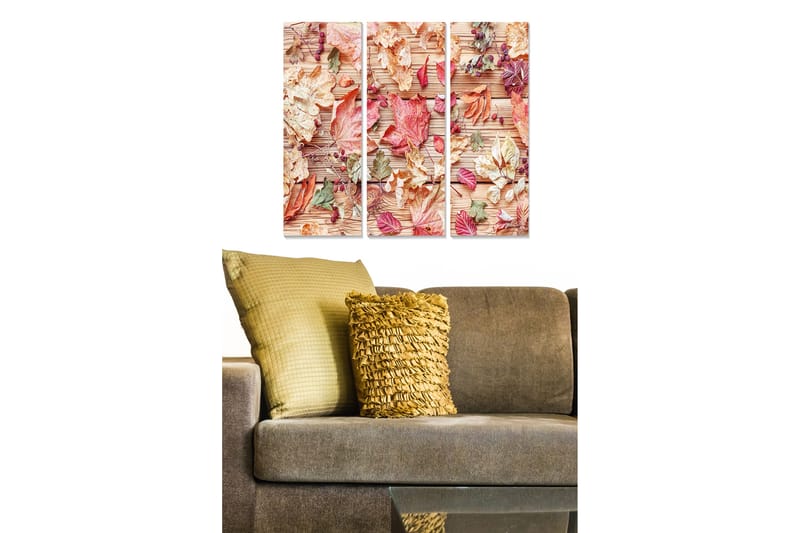 Tavla Floral 3-Pack Flerfärgad 20X50 Cm - 20x50 cm - Inredning - Tavlor & posters - Canvastavla