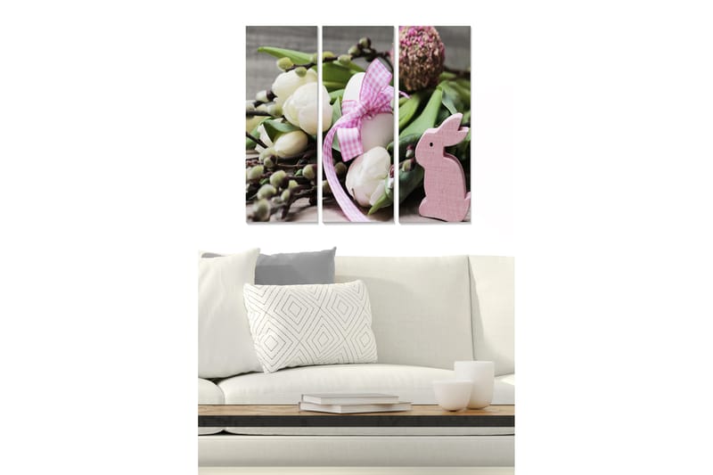 Tavla Floral 3-Pack Flerfärgad 20X50 Cm - 20x50 cm - Inredning - Tavlor & posters - Canvastavla