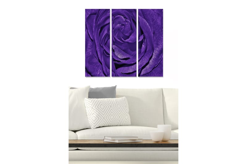 Tavla Floral 3-Pack Flerfärgad 20X50 Cm - 20x50 cm - Inredning - Tavlor & posters - Canvastavla