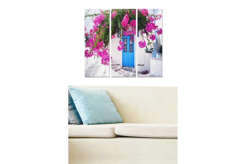Tavla Floral 3-Pack Flerfärgad 20X50 Cm - 20x50 cm - Inredning - Tavlor & posters - Canvastavla