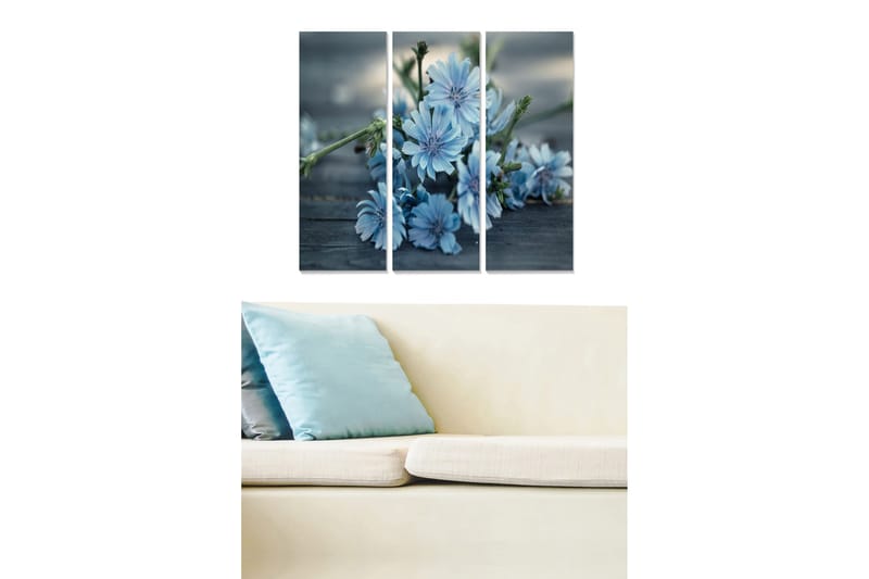 Tavla Floral 3-pack Flerfärgad, 20x50 cm