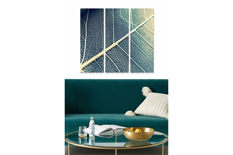 Tavla Floral 3-pack Flerfärgad, 20x50 cm