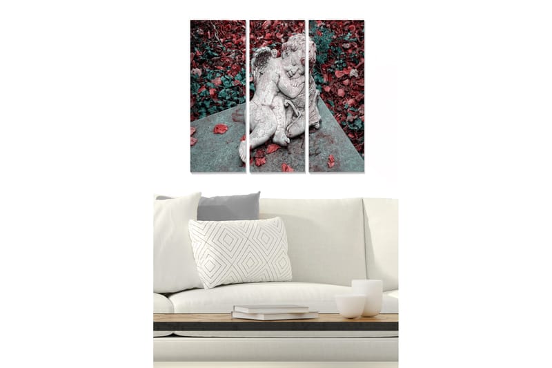 Tavla Floral 3-pack Flerfärgad, 20x50 cm