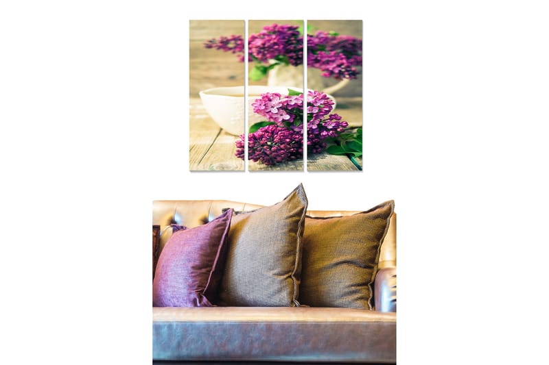 Tavla Floral 3-pack Flerfärgad, 20x50 cm