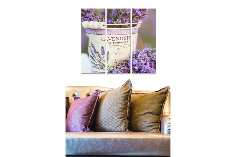 Tavla Floral 3-pack Flerfärgad, 20x50 cm