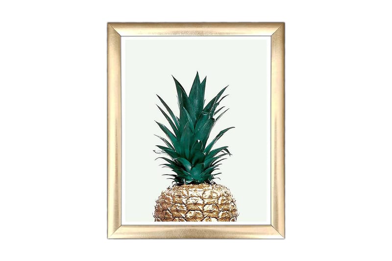 Tavla Floral Med Ram Flerfärgad 23,5X28,5 - 23,5x28,5 cm - Inredning - Tavlor & posters - Canvastavla