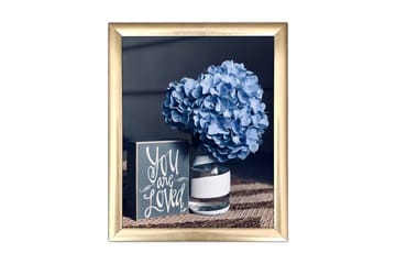 Tavla Floral Med Ram Flerfärgad 23,5X28,5 - 23,5x28,5 cm - Inredning - Tavlor & posters - Canvastavla