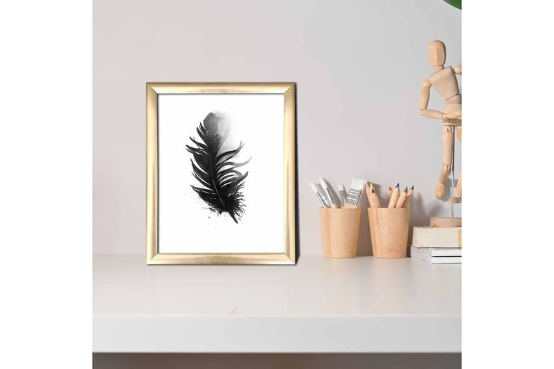 Tavla Floral Med Ram Flerfärgad 23,5X28,5 - 23,5x28,5 cm - Inredning - Tavlor & posters - Canvastavla