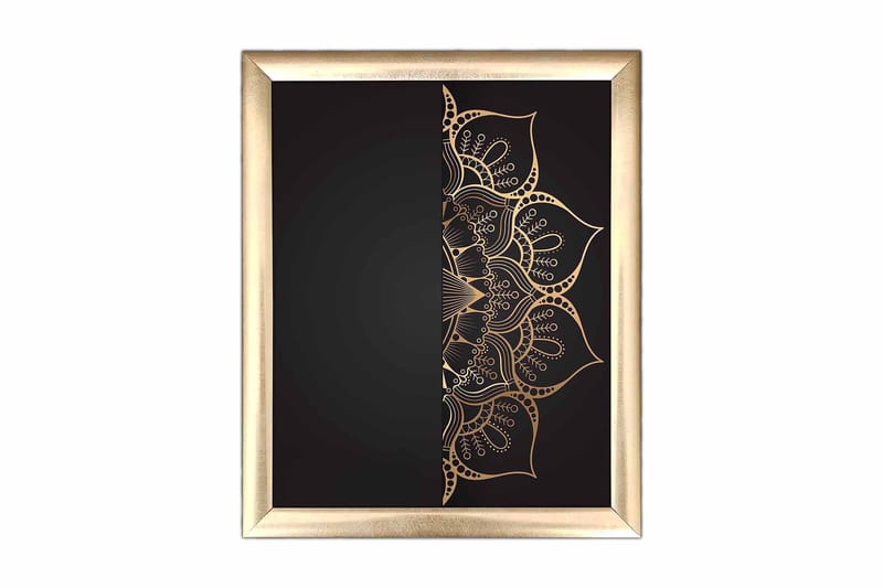 Tavla Floral Med Ram Flerfärgad 23,5X28,5 - 23,5x28,5 cm - Inredning - Tavlor & posters - Canvastavla