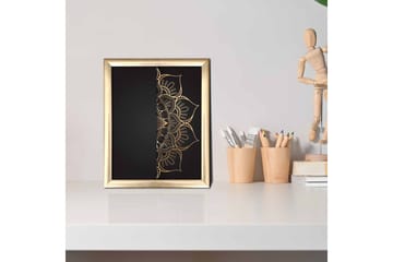 Tavla Floral Med Ram Flerfärgad 23,5X28,5 - 23,5x28,5 cm - Inredning - Tavlor & posters - Canvastavla
