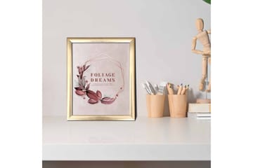 Tavla Floral Med Ram Flerfärgad 23,5X28,5 - 23,5x28,5 cm - Inredning - Tavlor & posters - Canvastavla
