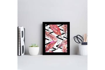 Tavla Floral Med Ram Flerfärgad 23,5X28,5 - 23,5x28,5 cm - Inredning - Tavlor & posters - Canvastavla