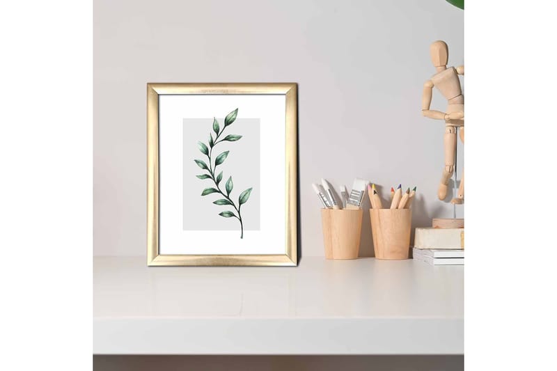 Tavla Floral med Ram Flerfärgad - 23,5x28,5 cm - Inredning - Tavlor & posters - Canvastavla